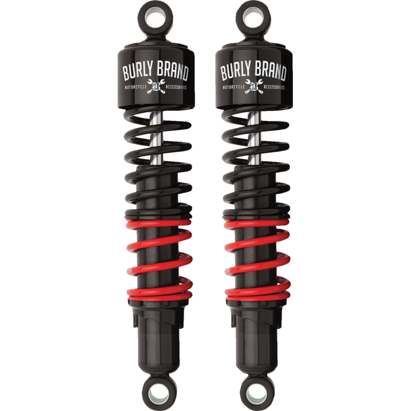 STILETTO SHOCKS, 13" TOURING - (HD SPRING) - BLK/RED