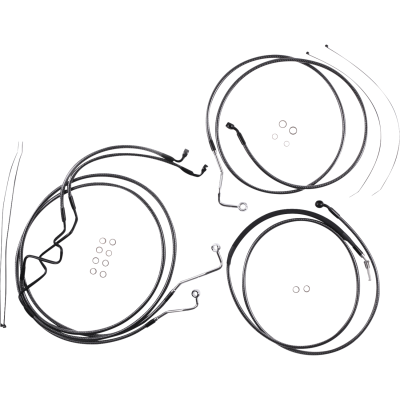 KARBONFIBR  Handlebar Installation Kit - 8" -17-20 FLHR