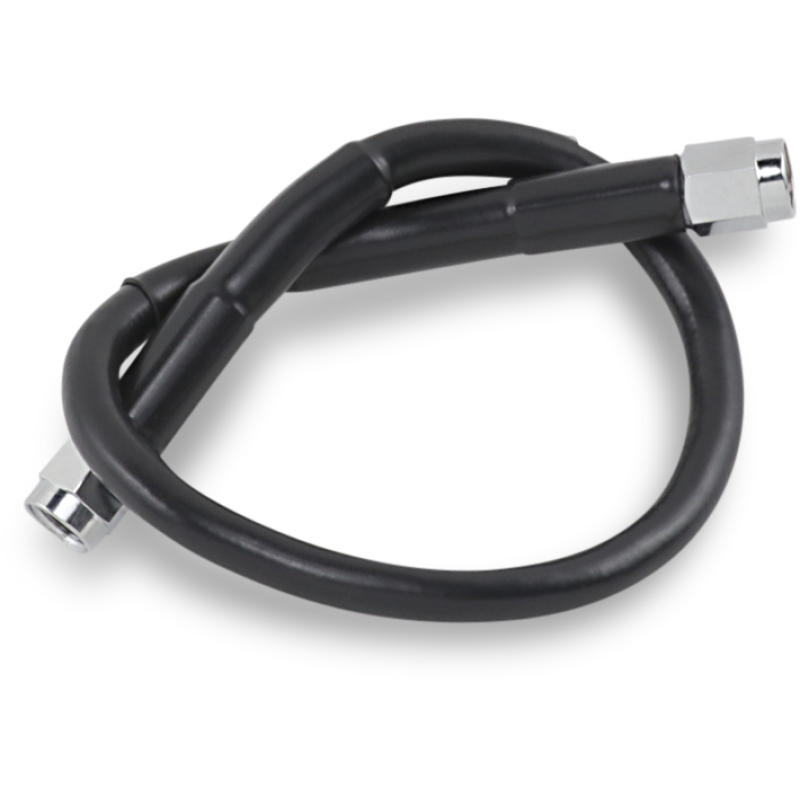 BLACK S/S BRAKE LINE 14"