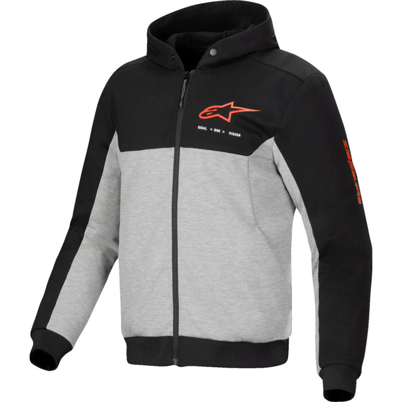 JACKET/HOODIE CHROME V2 BK/GRY/RED S