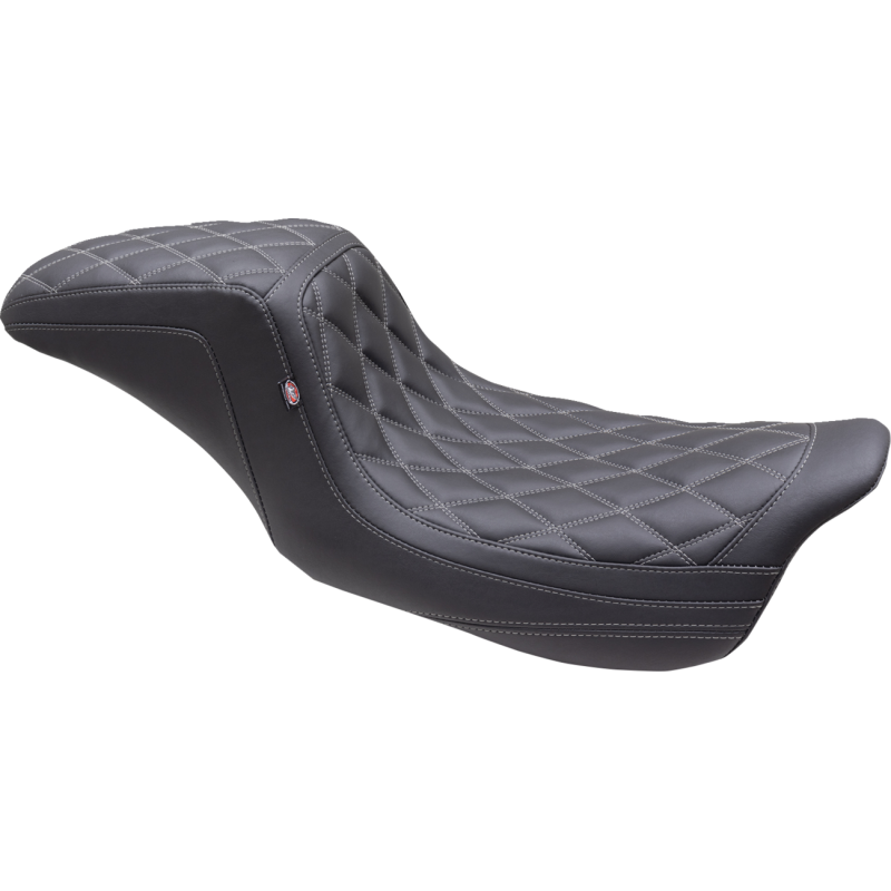One Piece 2-Up Squareback Seat Dd Gun Metal Stitch FL 08-24