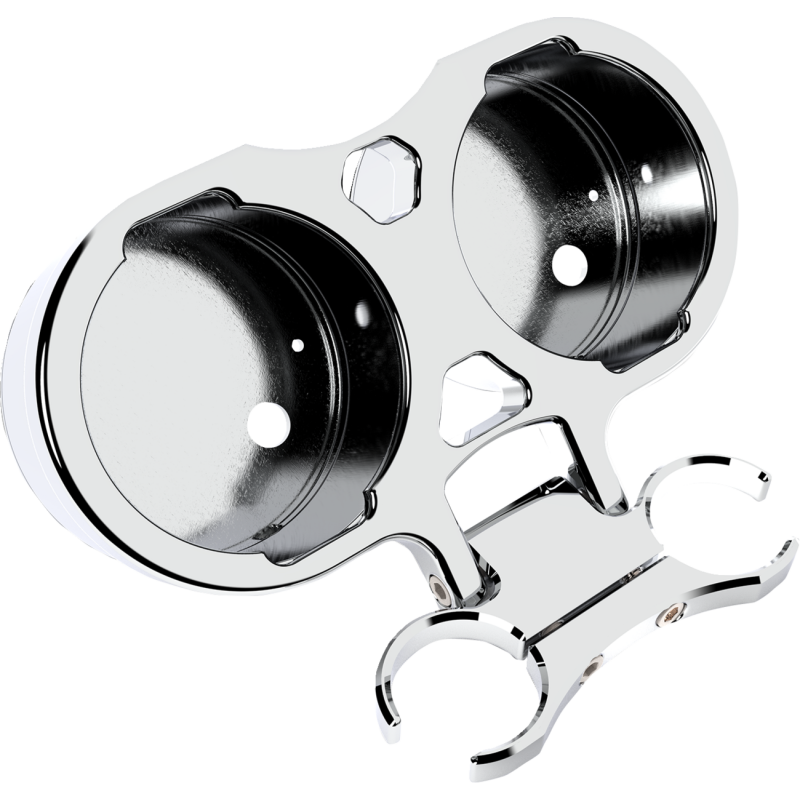 GAUGE MOUNT T-BAR DUAL 1" CHROME