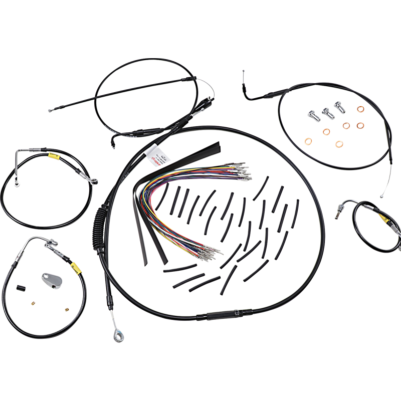 Control Kit - Early Touring Bikes - 15" Bagger Bar Handlebar