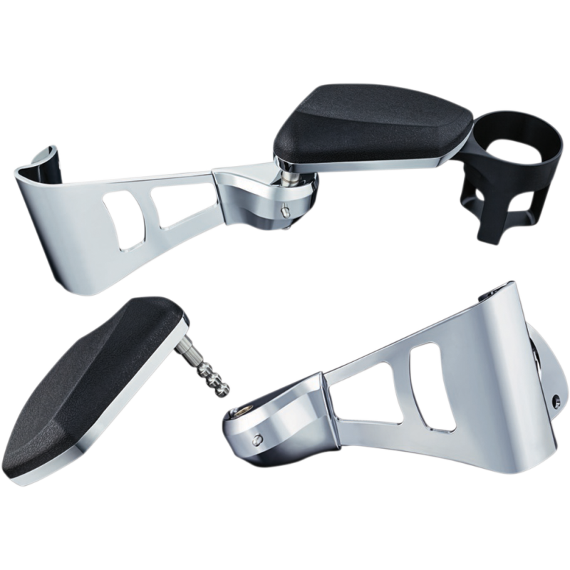 PASSENGER ARMRESTS F/14-19 FLHT/TRIKE CHR PN 8955