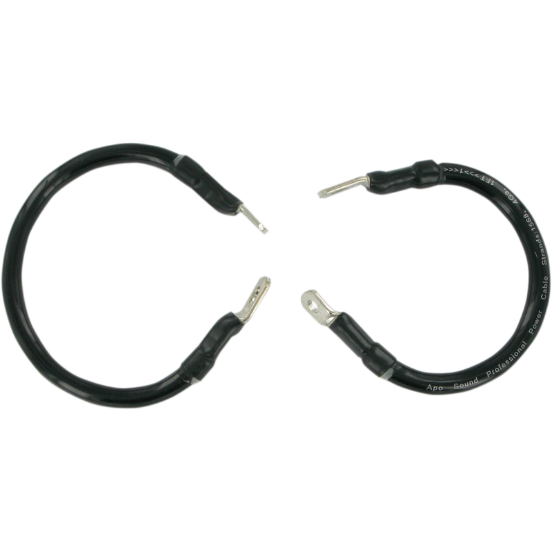 89-08 FX/FLST BLACK BATTERY CABLE KIT