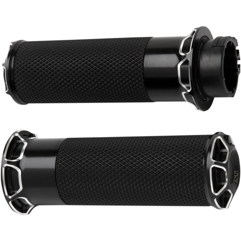 BEVELED FUSION GRIPS FBW BLACK