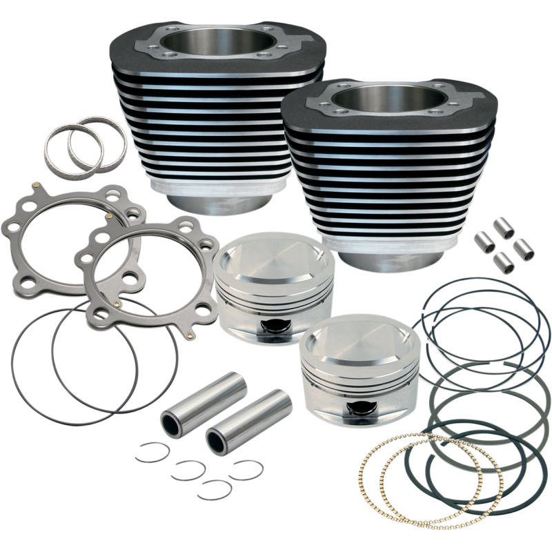 95" T/C CYL/PISTON KIT BLK 99-06 TC