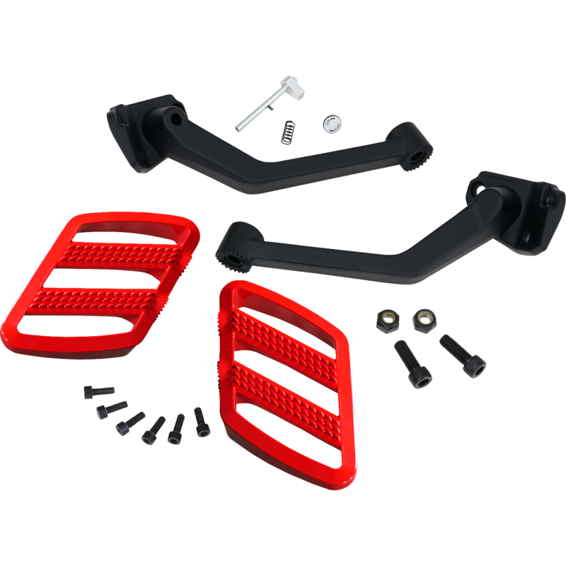 COMBAT PASSENGER BOARDS CAN-AM RYKER RED