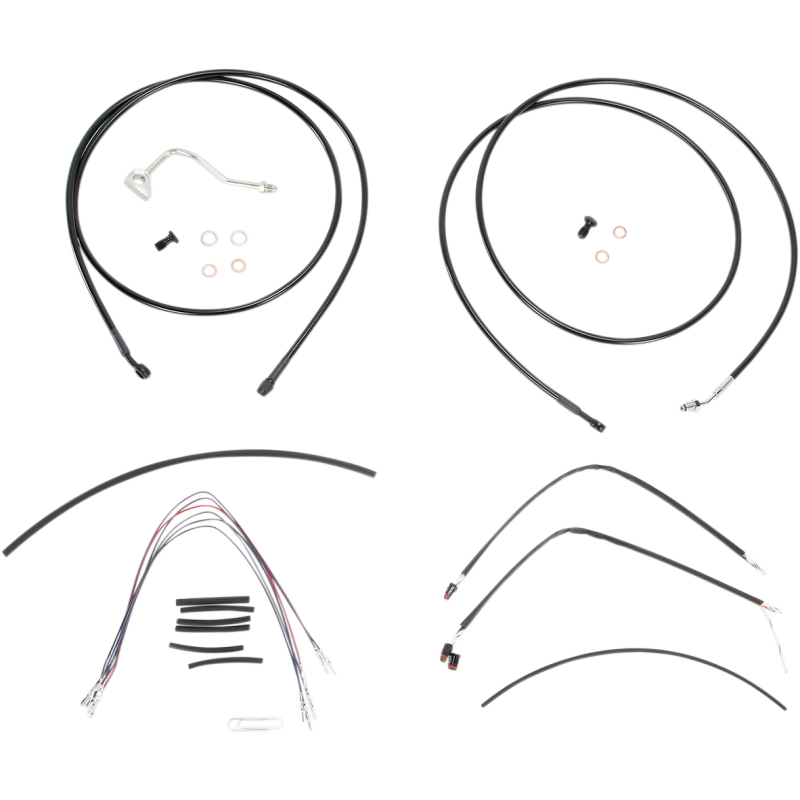 14-15 FLH 15" CABLE CONTROL KIT ABS BLK