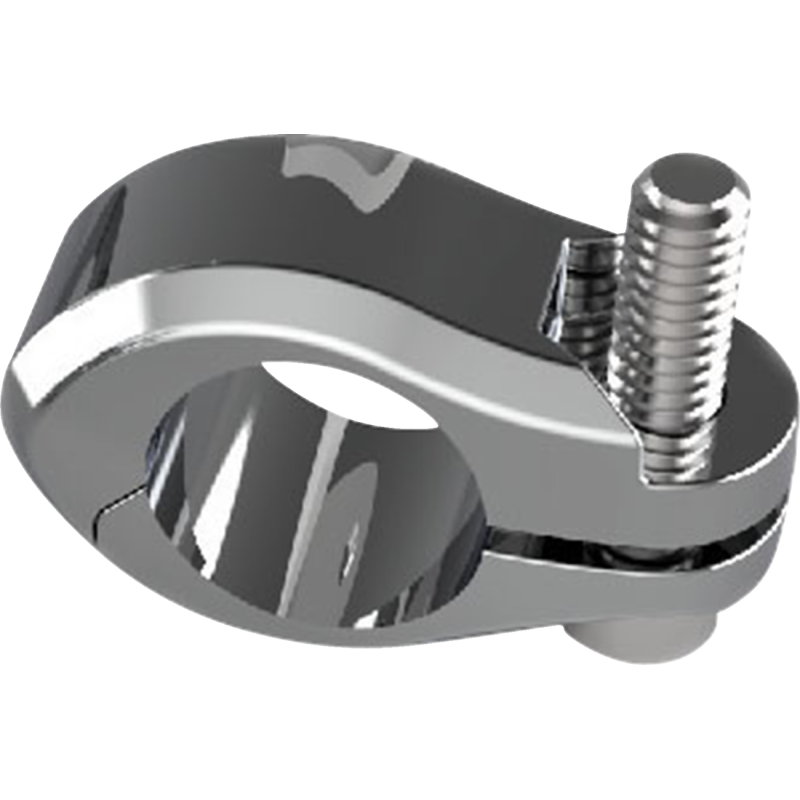 3/4" Flag Mount Clamp, Chrome