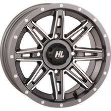 HL22 ALLOY 14X7 4/137 4+3 (+10mm) GUN METAL GREY MACHINED W1