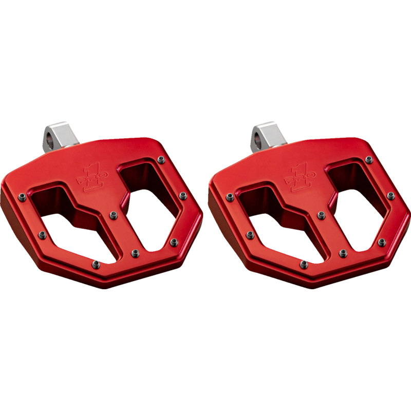 Pro Peg, BMX V1, Billet Mini Floorboards, Red Anodize
