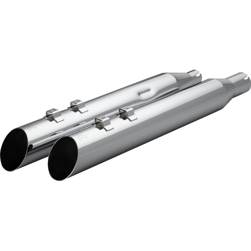 HP-Plus Slip-On Mufflers - Slash-Up - 4"- M8 - Chrome