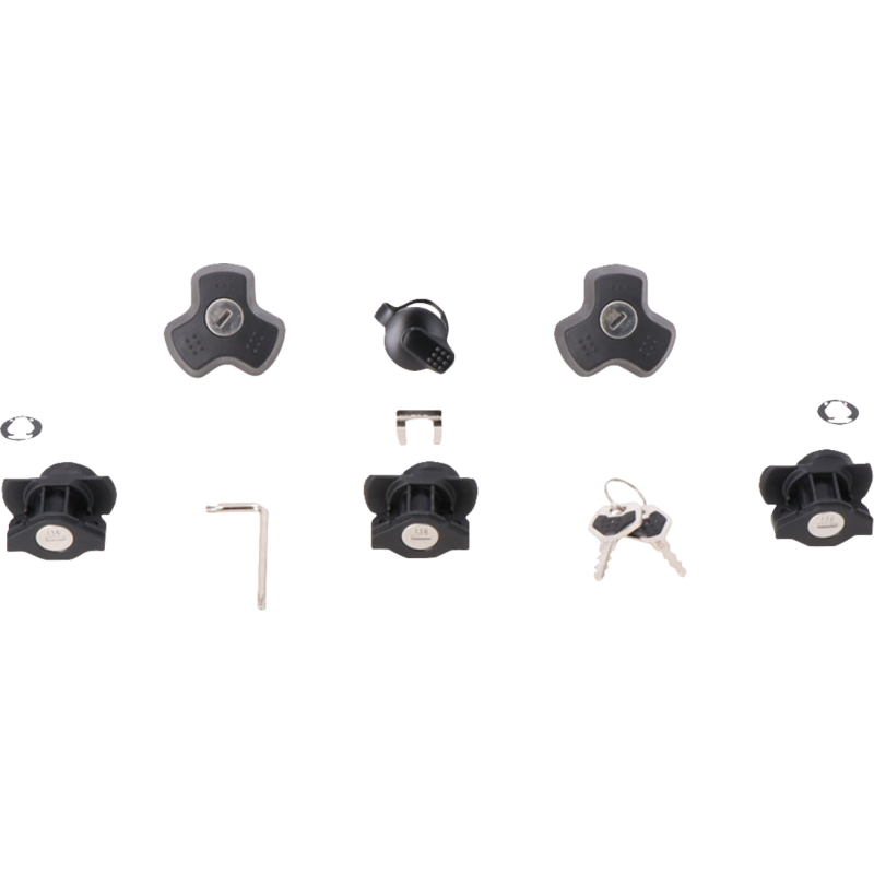 DUSC LOCK 3 LOCKS + 1 TRAX LOCK SET + 2 ANTITHEFT DEVICES