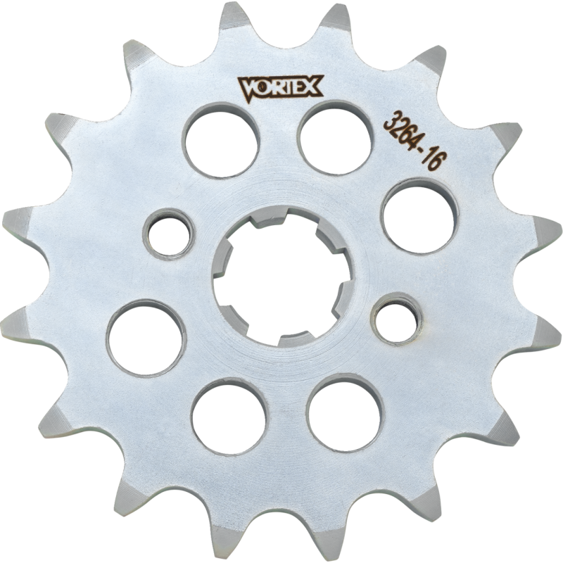 SPROCKET VORTEX STEEL FRONT 420-16 TOOTH SLVR