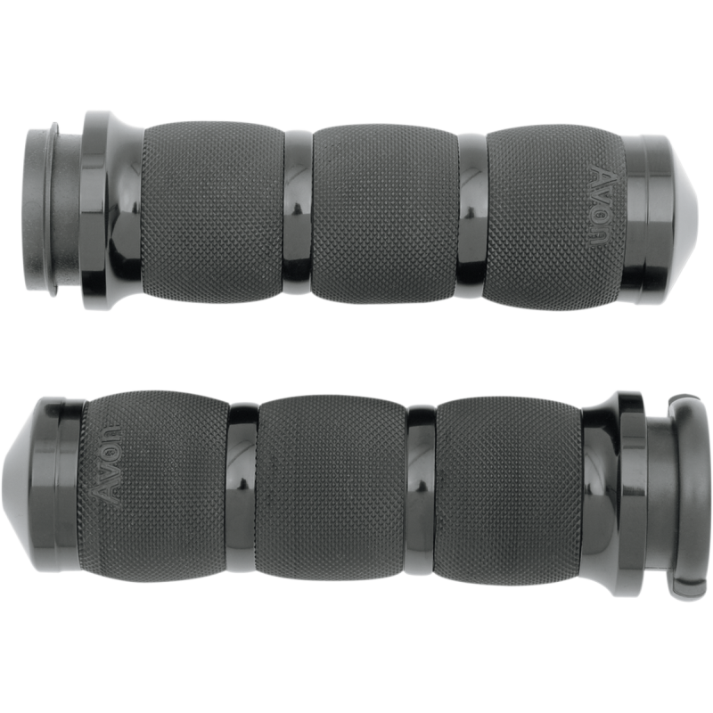 08-18 FLHT BLK AIR CUSHION GRIPS (PR)