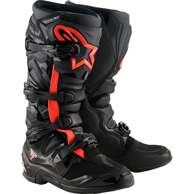 BOOT TECH 7(25) BK/RED FLUO 11