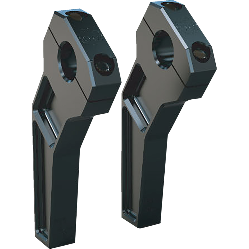 RISER PB 1"CLMP 6" BK BLK