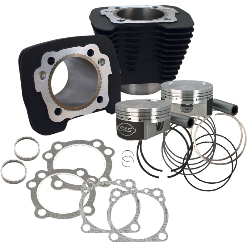CYL KIT, 3-9/16" BORE, 4.650", FD, 920-0070, WBLACK, 86-UP X