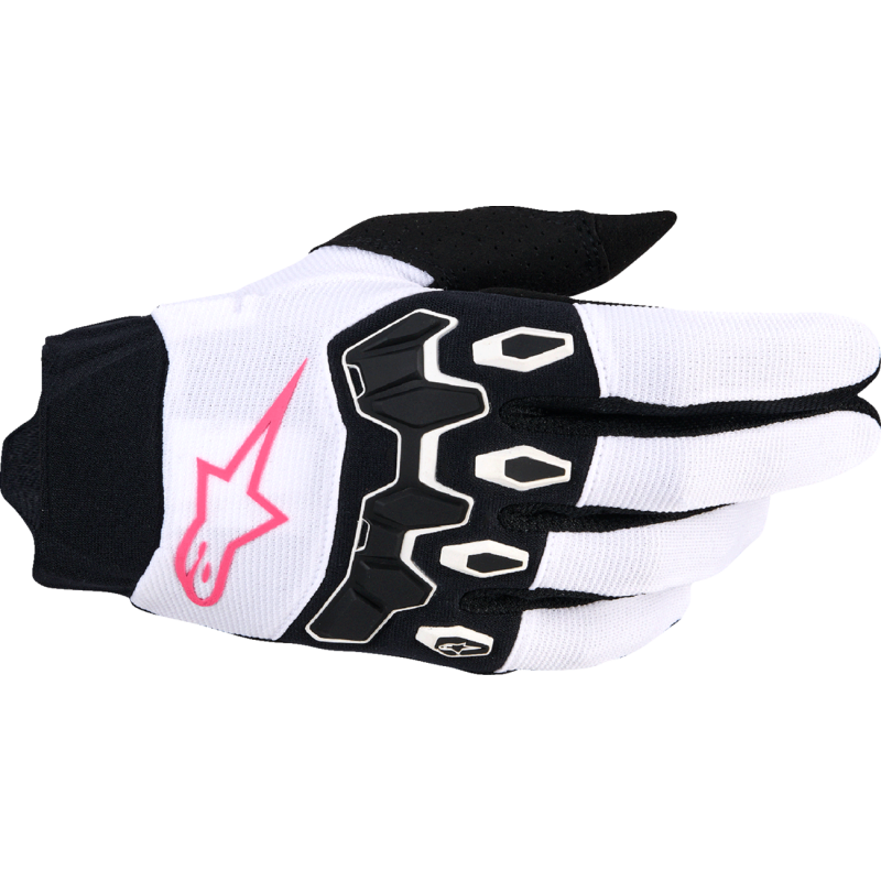 GLOVES 4W F BORE V2 WHT/PNK FLUO/BLK L