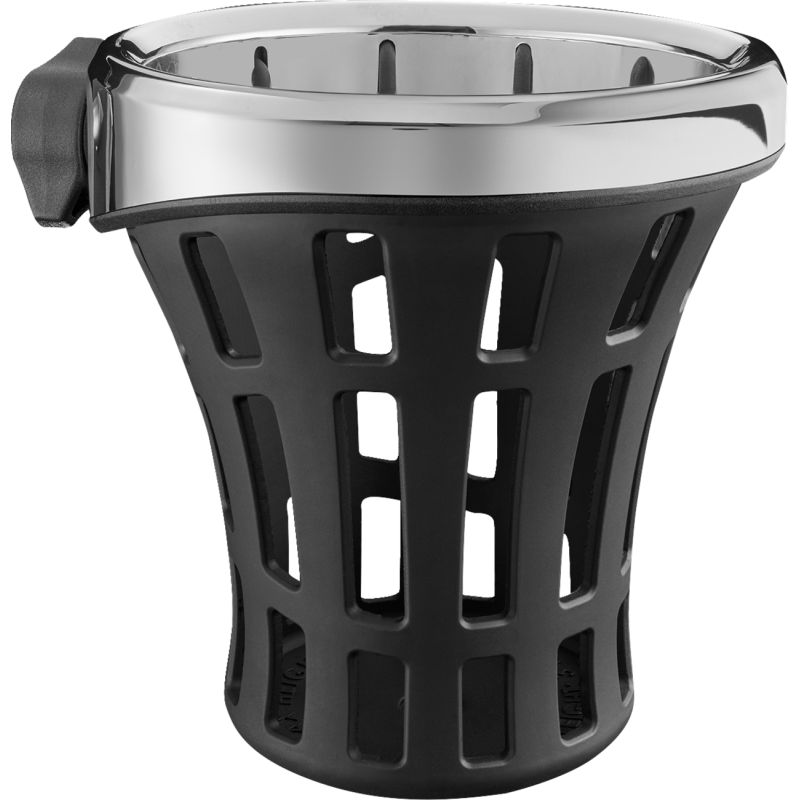 HOLDER DRNK BIG ASS GEN 2 CHR, HBAR MNT 1-1/8", 1-1/4" CHR