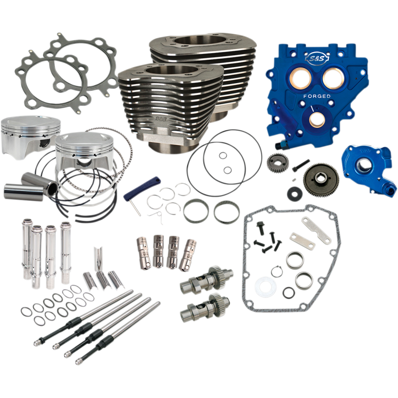 Powr Pk, 4"bore, blk, 585GE, 07-17 exc 17 touring