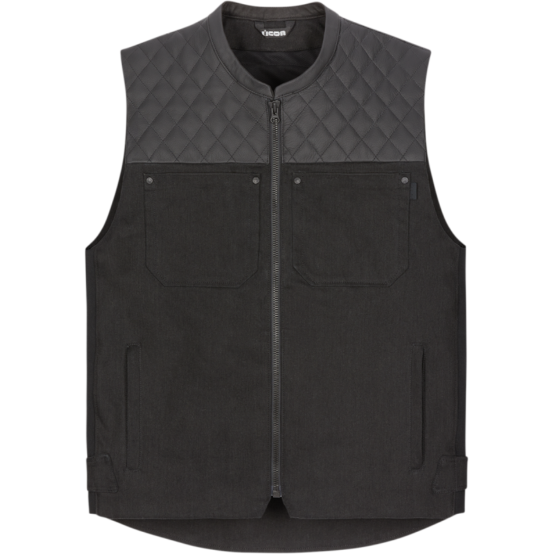 CHAMONIX DENIM VEST BLACK XL