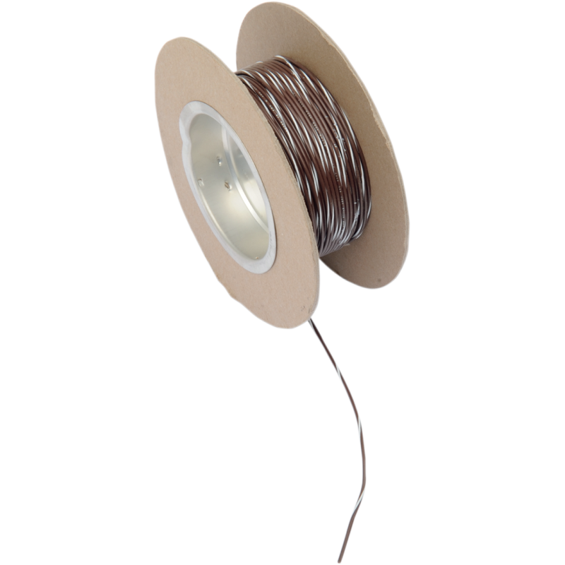 WIRE 18G 100' BRWN/WHITE