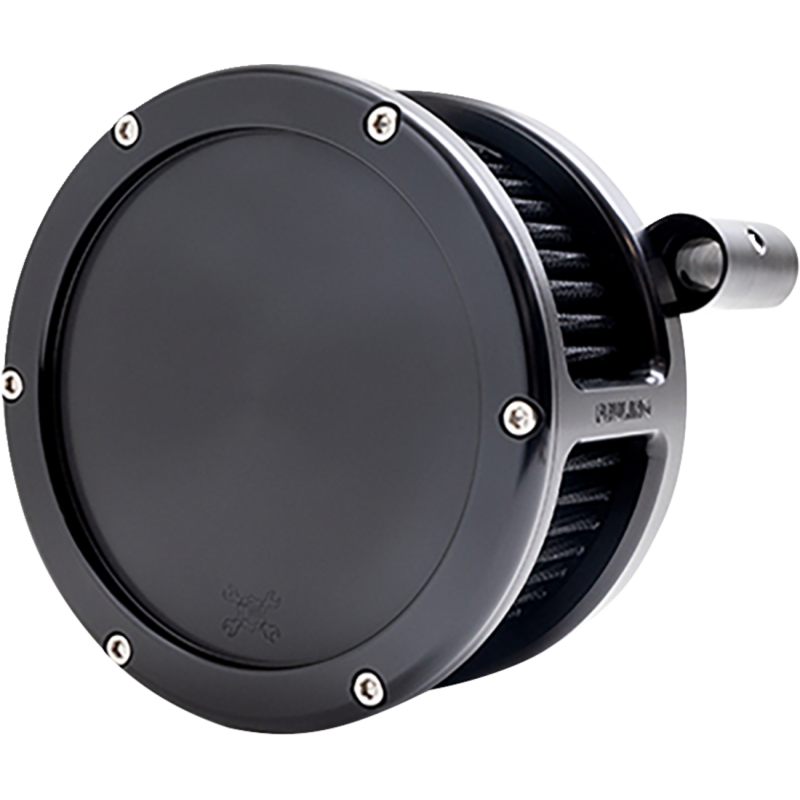 AIR CLEANER BA SOLID COVER BLACK/BLACK 99-17 TC DYNA
