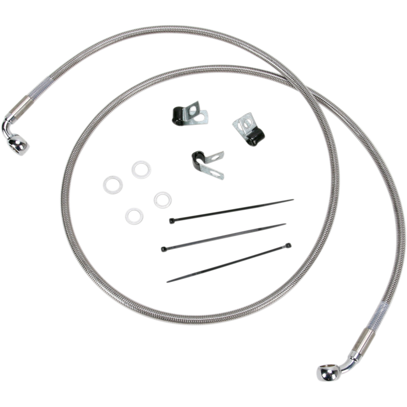 00-07 FLST/F FRT S/S BRAKE LINE KIT +6