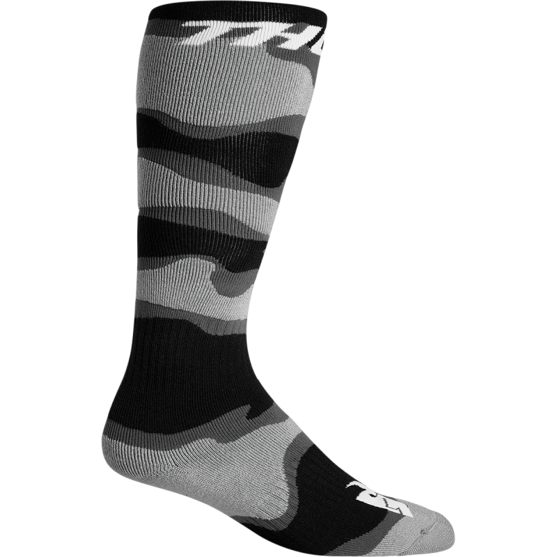 SOCK YTH MXCAMO GY/WH 1-6