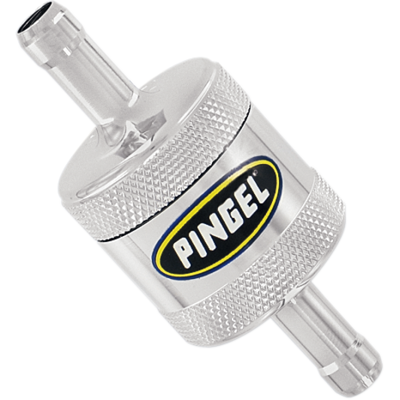 CHROME 5/16" FUEL FILTER IN-LINE PINGEL