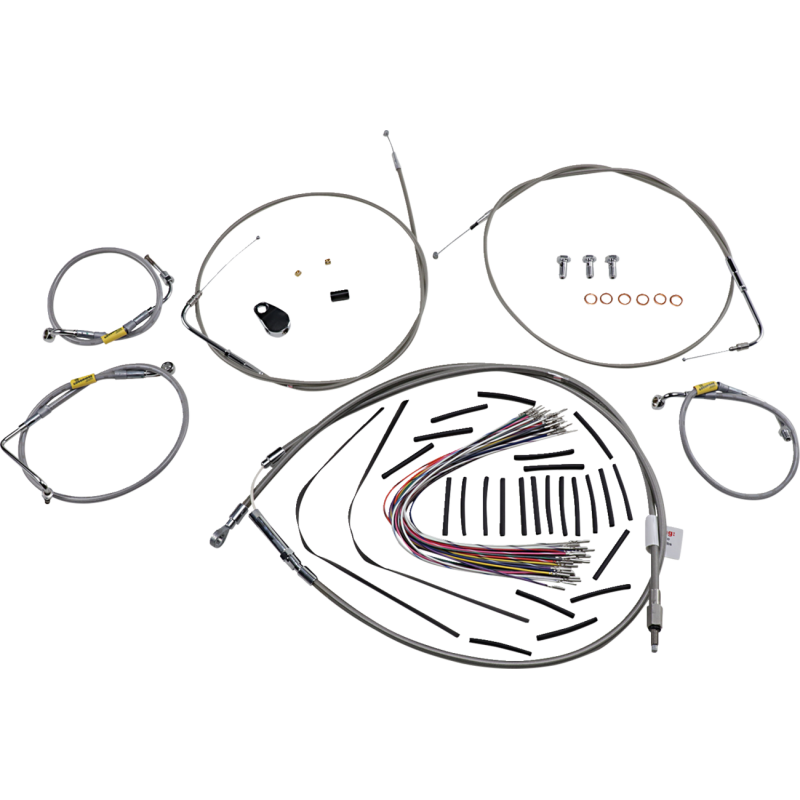 Control Kit - Early Touring Bikes - 13" Bagger Bar Handlebar