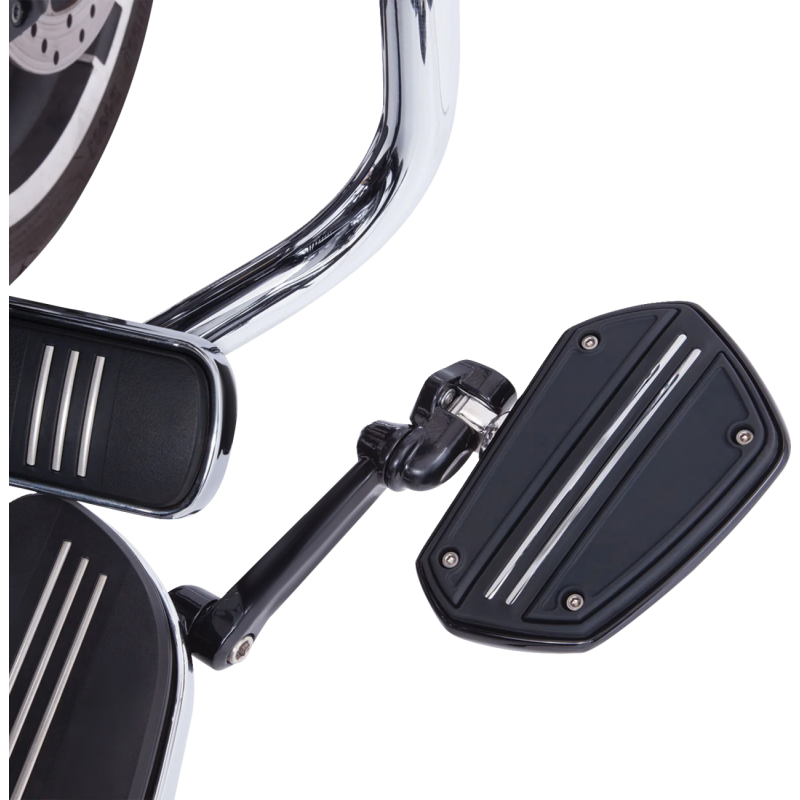 Twin Rail Floorboards w/out Adapters, Chrome