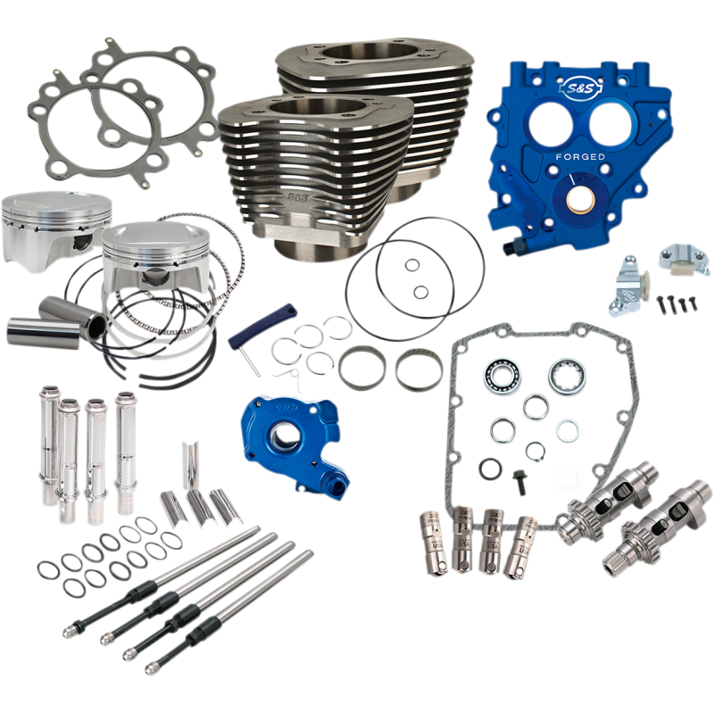 Powr Pk, 4"bore, blk, 585GE, 99-06 exc 06 dyna