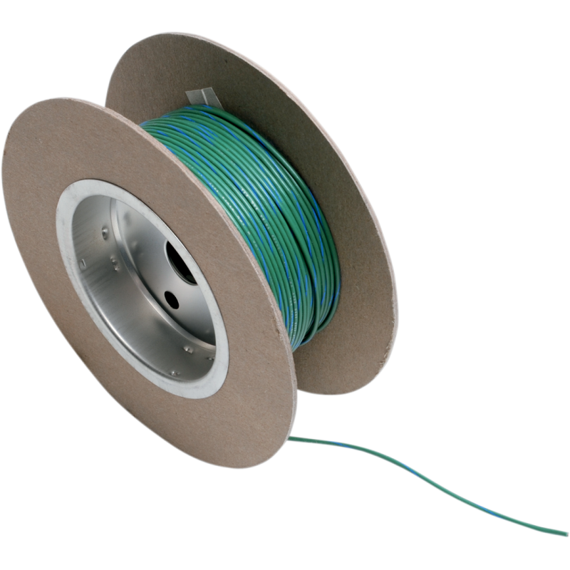 WIRE 18G 100' GRN/BLUE