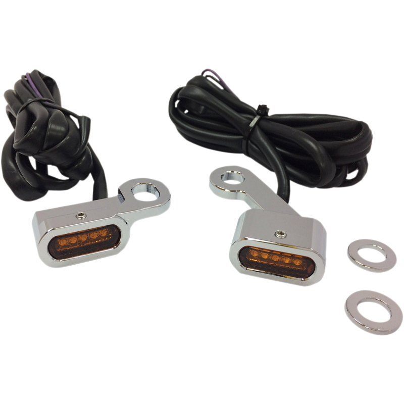 04-19 XL LED H/B  MRKR LIGHTS CHR AMBR PR