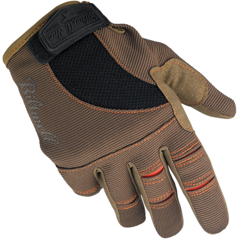 GLOVES MOTO BN/OR LG