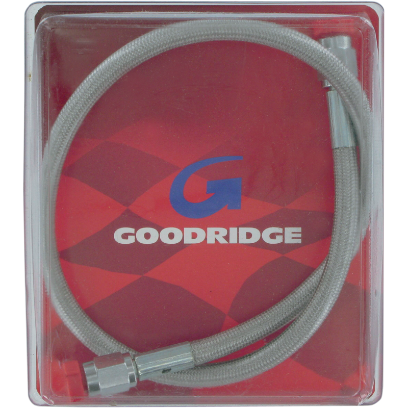 19" UNIVERSAL CLEAR-COATED BRAKE LINE SS