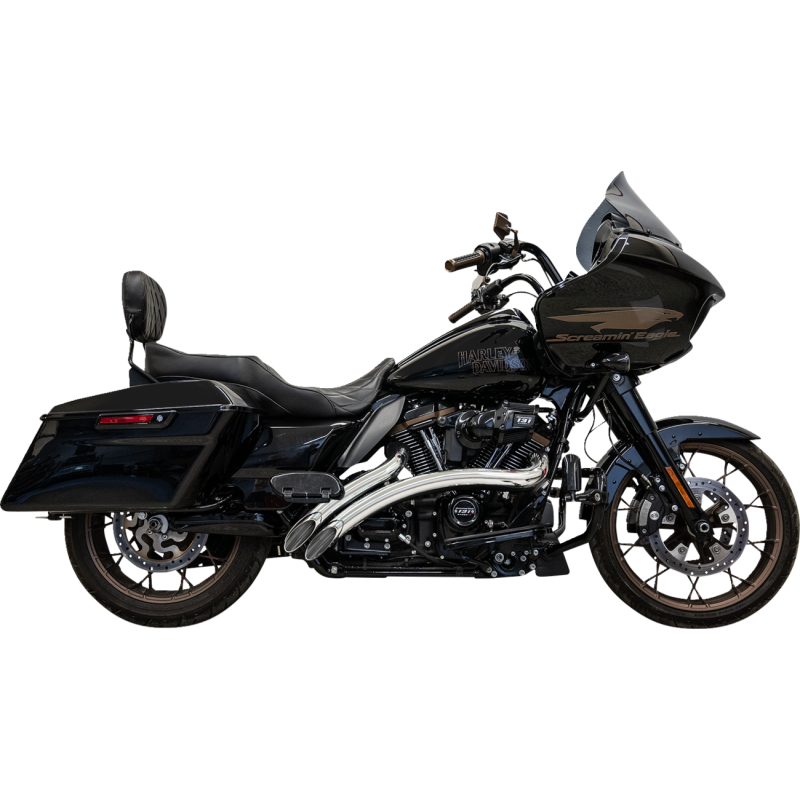 Sweeper Exhaust System w/ Shields - Chrome