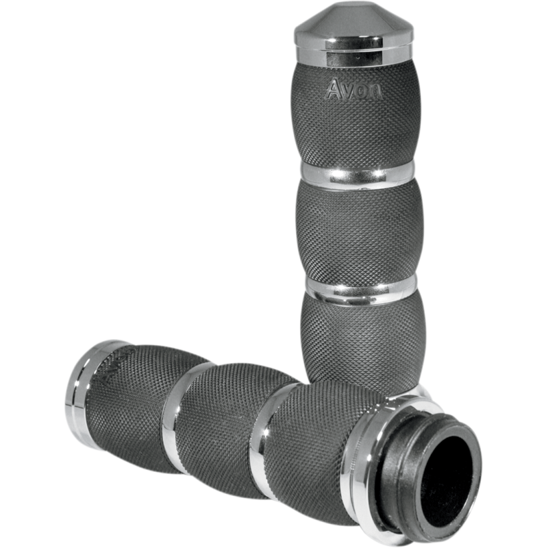 08-18 FLHT CHR AIR CUSHION GRIPS (PR)