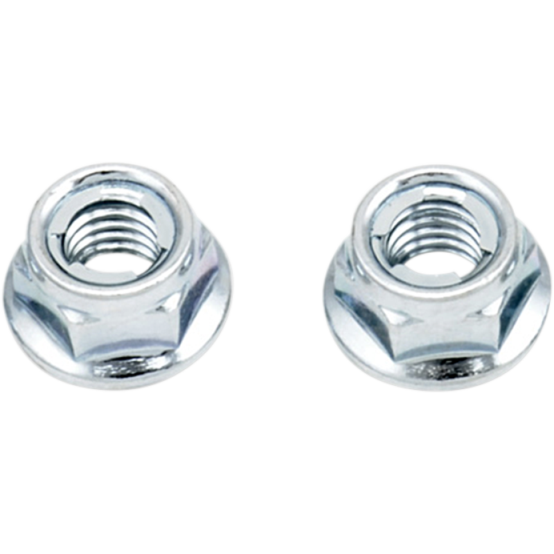 M6-1.0 Hex Flange Fuji-Lock Nut 10mm A/F (10Pk)