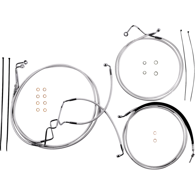 Sterling Chromite II Handlebar Install Kit - 10" -17-20 FLHR
