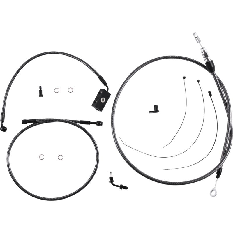 KARBONFIBR  Handlebar Installation Kit - 6" -18-24 Softail