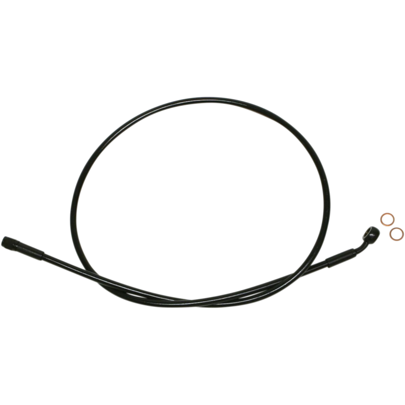 XR BLK/BLK Upper Brake Line 35, 10mm Banjo
