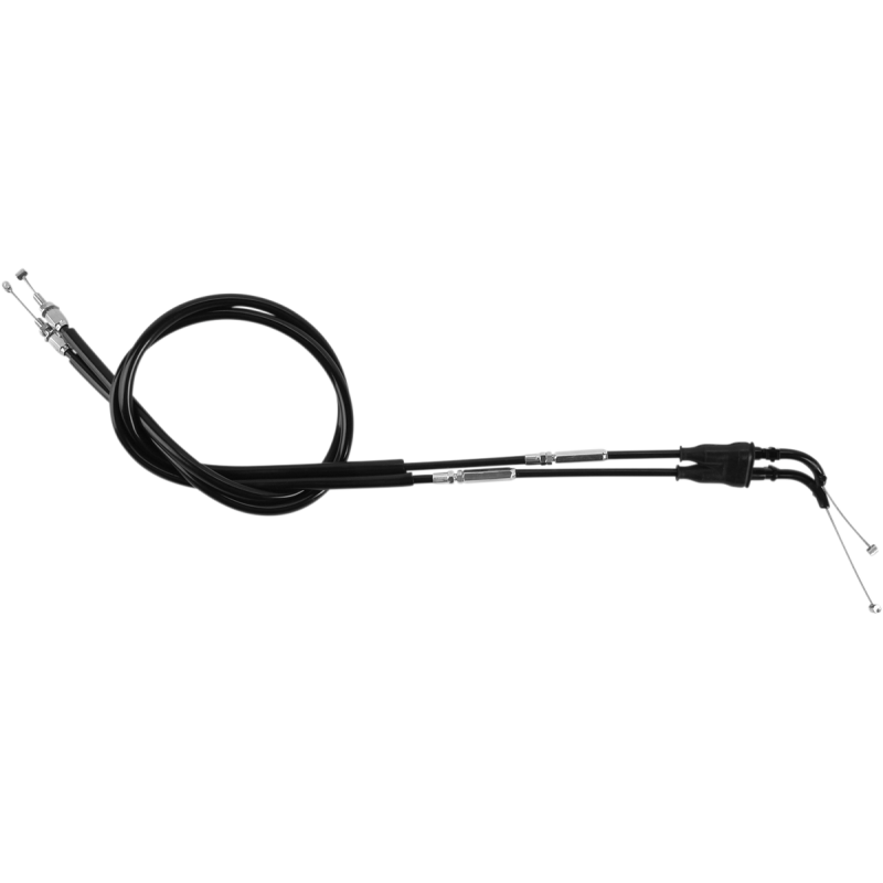 THROTTLE CABLE PUSH-PULL BLACK VINYL SET