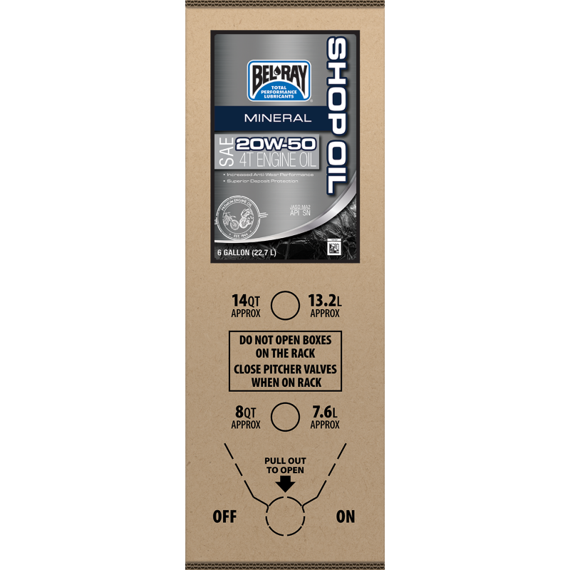 BELRAY SHOP OIL 20W50 22.7L