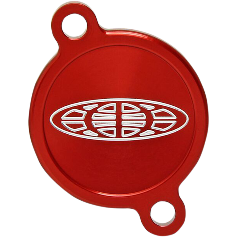 16-24 KX450F OIL FILTER COVER RED