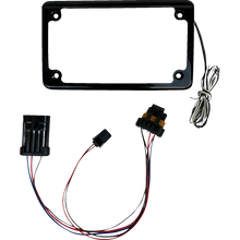 FRAME LICENSE PLATE W/ TAG LIGHT BLK FOR SXS