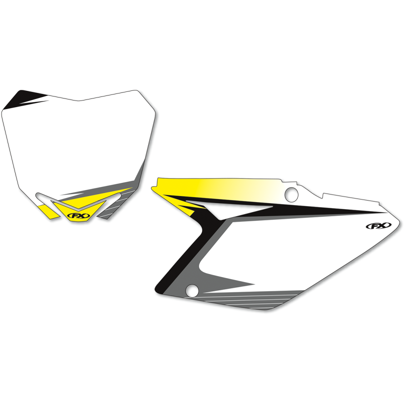 10-17 RMZ250 PRE-CUT NUMBER PLATE WHITE